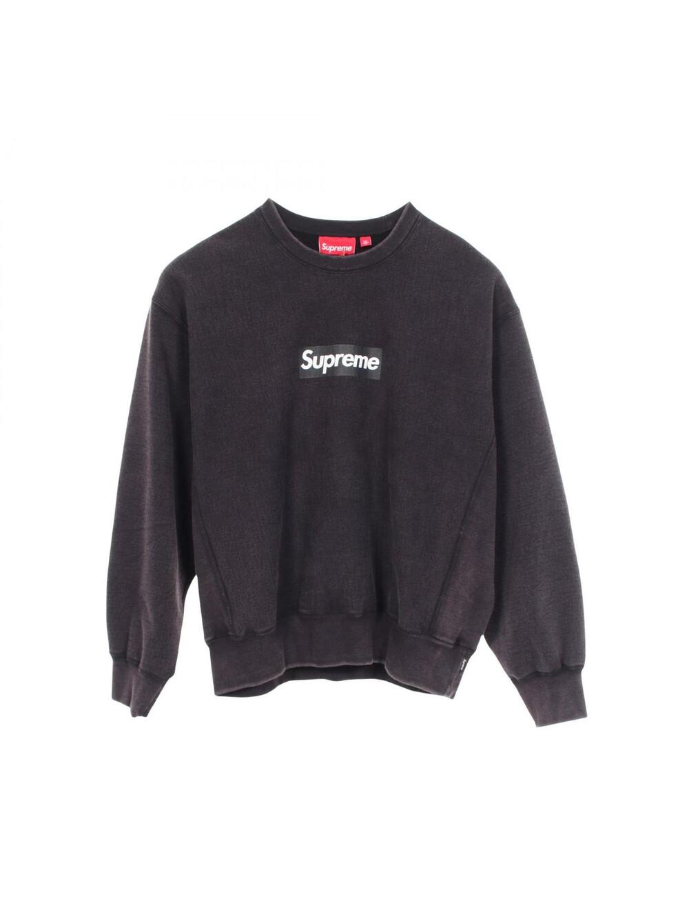 Supreme Washed Box Logo Crewneck #350119S45B